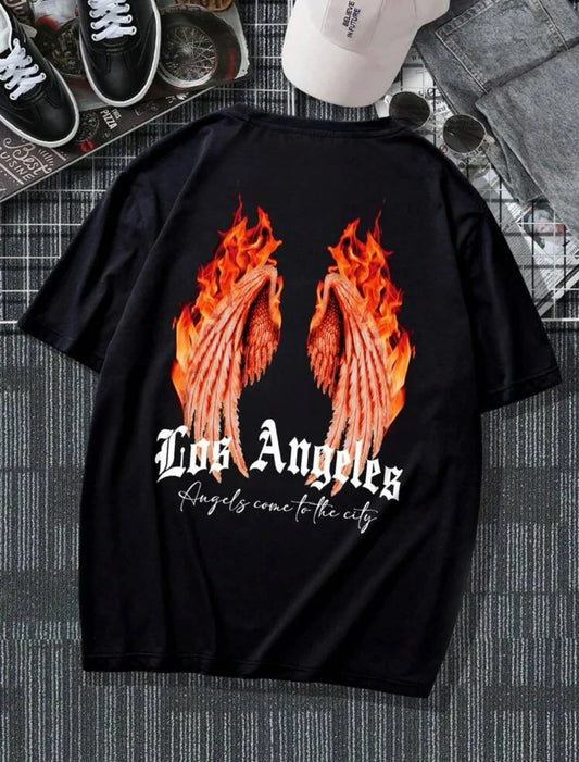 Los Angeles fire Drop shoulder T-shirt