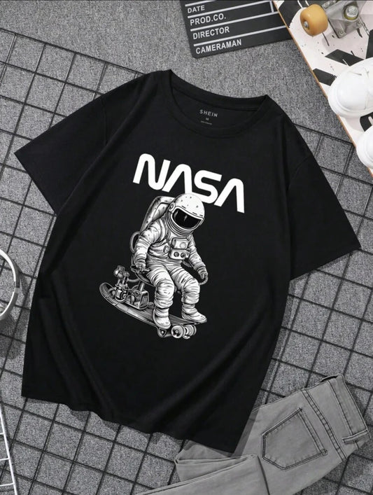 Nasa Graphic Drop shoulder T-shirt